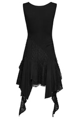 womens distressed tank asymmetric dress