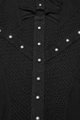 lace-up studded o-ring goth dress