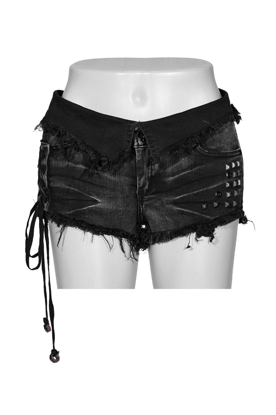 cyberpunk low-waisted grunge shorts