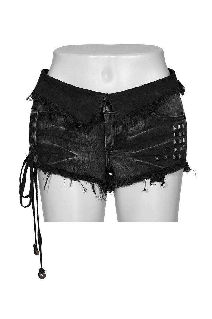 cyberpunk low-waisted grunge shorts