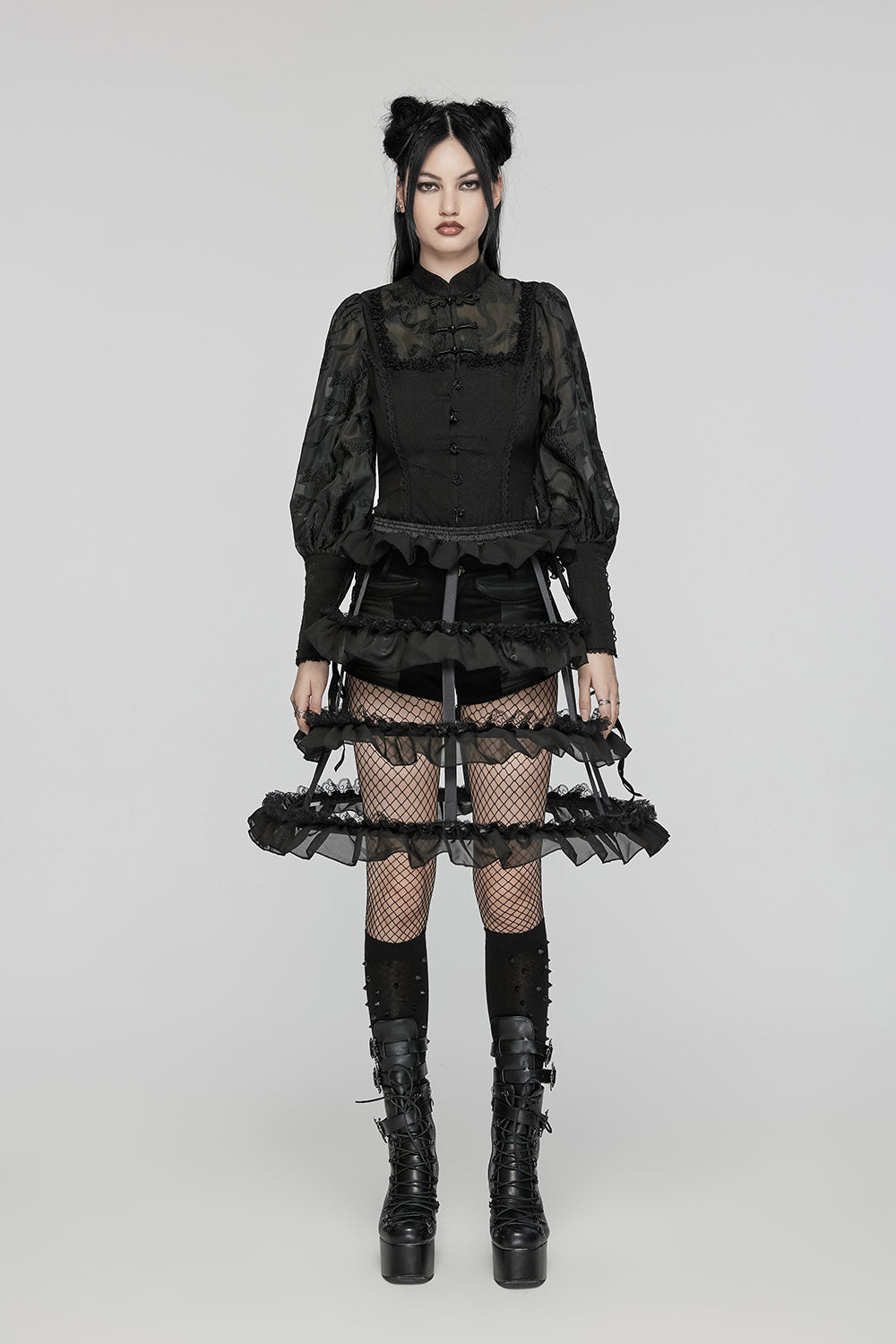 gothic romantic bustle skirt