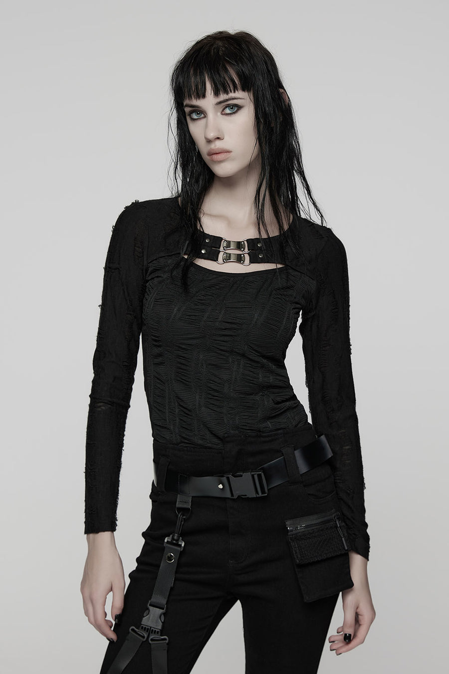 long sleeve gothic top