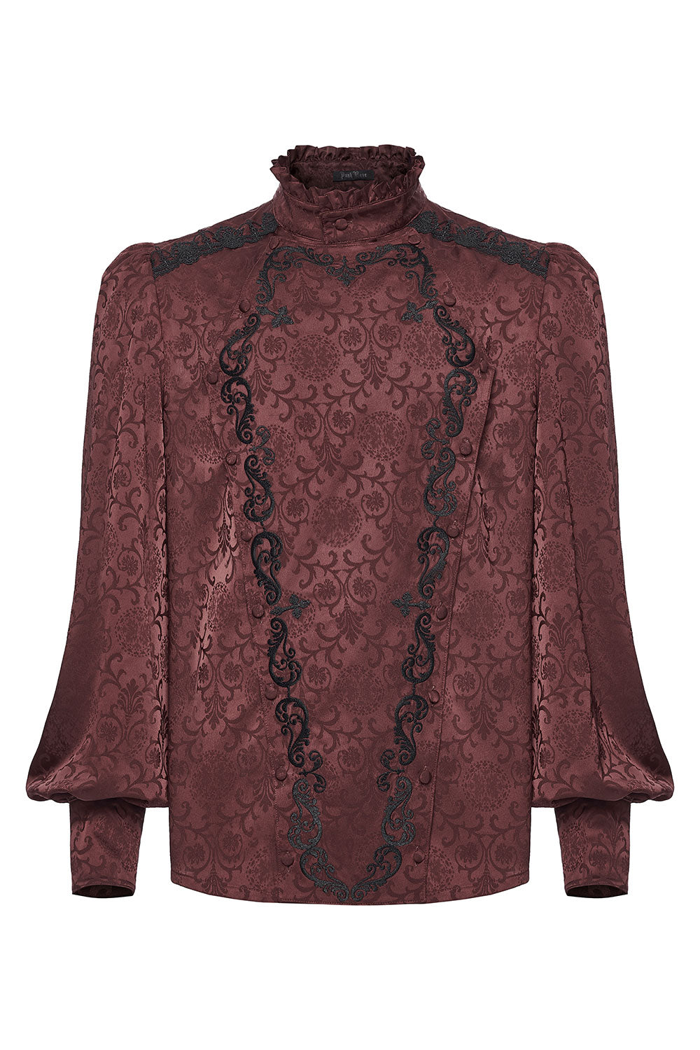 victorian goth steampunk mens shirt with removable tie