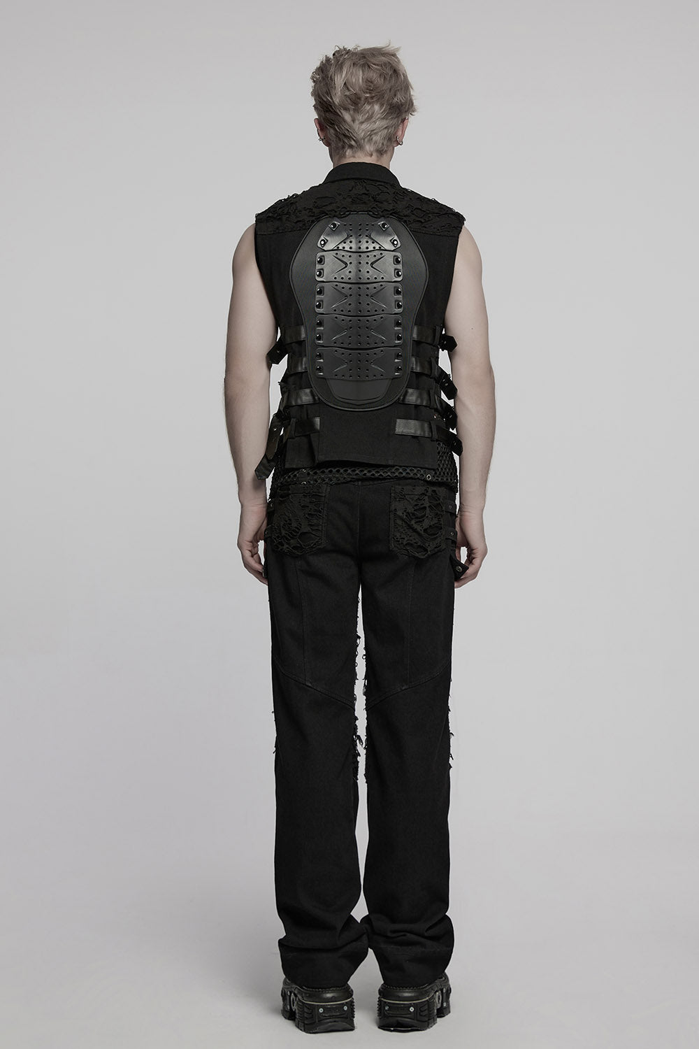 punk rave mens shredded distressed punk pants 