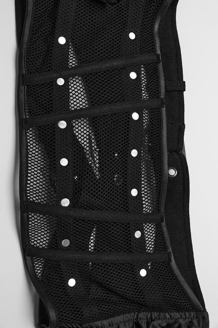 black boning corset