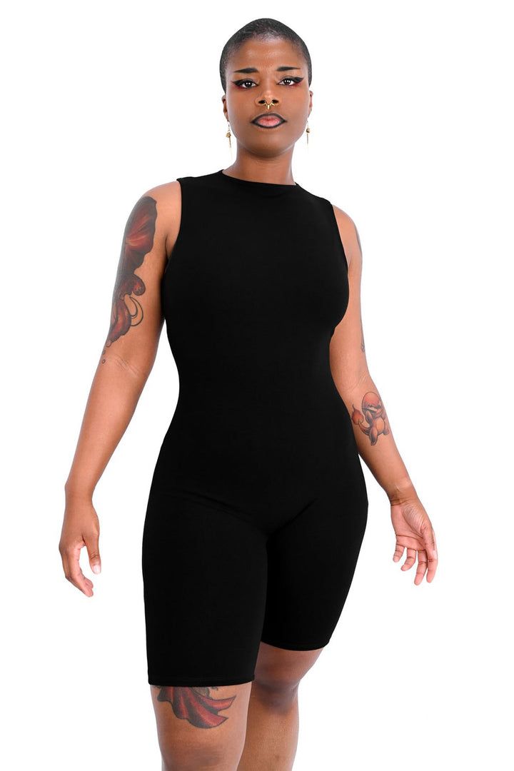 womens back sleeveless jumpsuit 