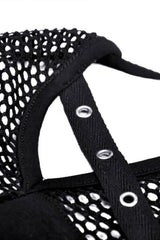 mesh and eyelets top from dark in love
