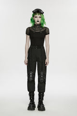 womens fishnet shirt with d-rings