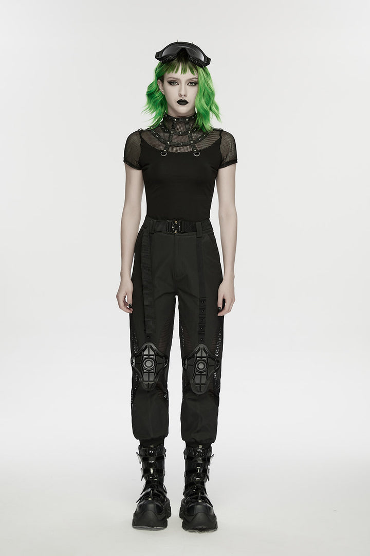 womens fishnet shirt with d-rings