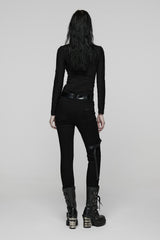 punk rave long sleeve gothic top