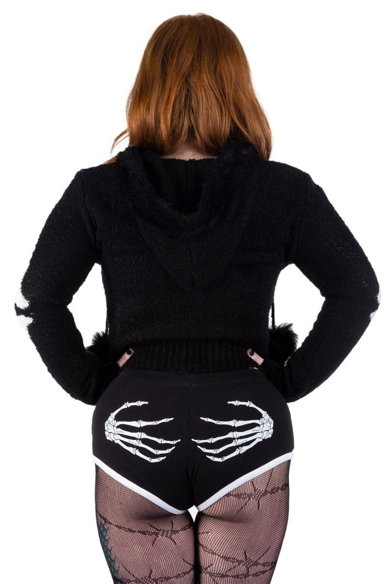 womens gothic bootie shorts