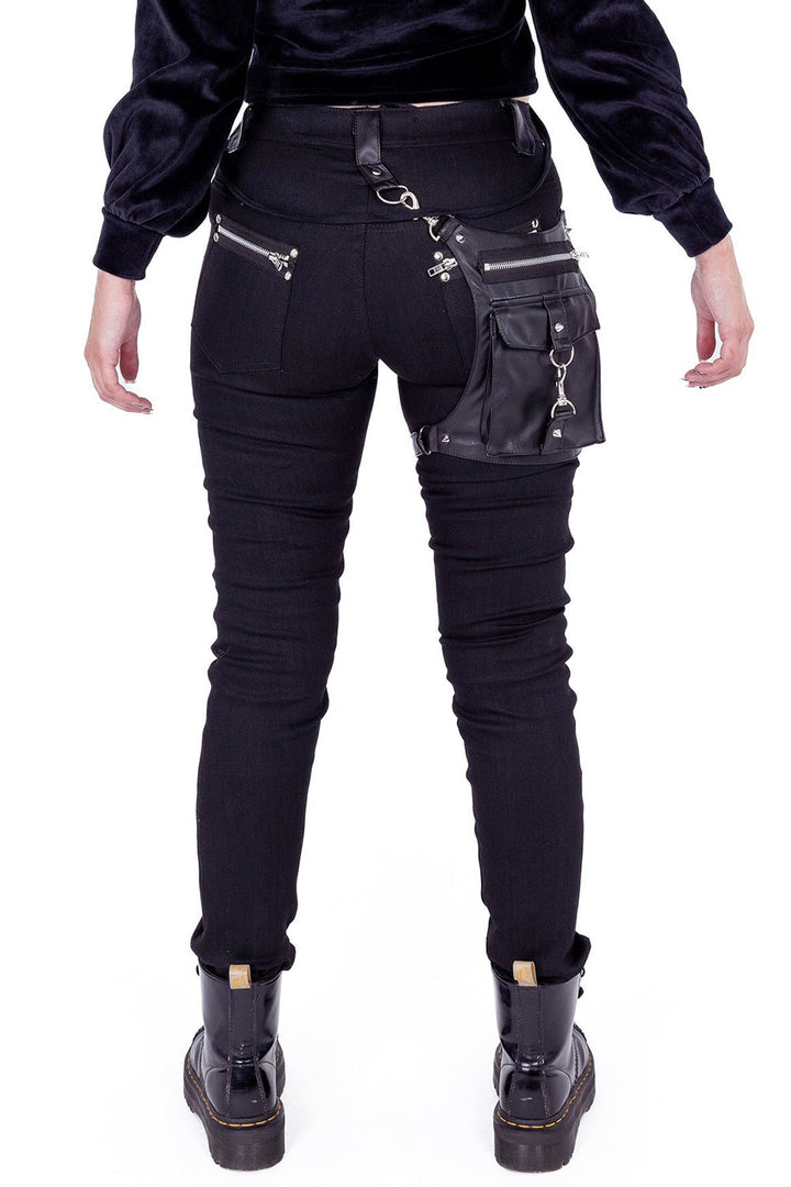 womens harness punk pants