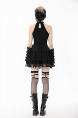 Goth fashion womens punk mini skirt