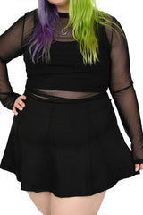 Foxblood plus size tennis skort for women