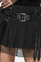 fishnet mini skirt