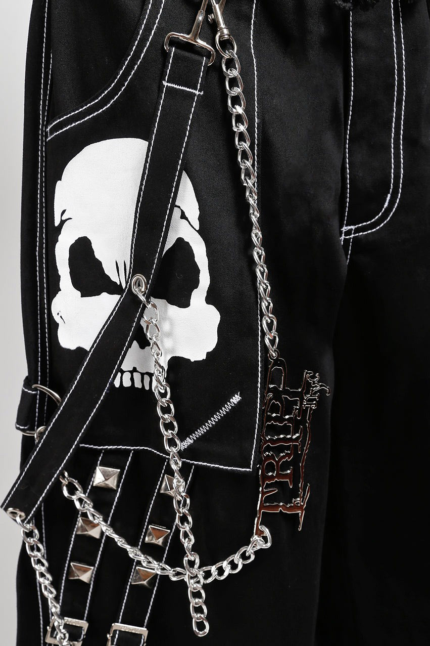 skull punk rock pants