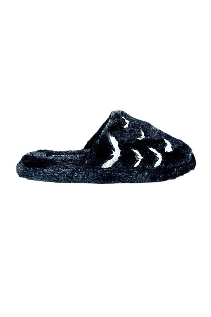 Kreepy Kozy Bat Slippers [Black/White]