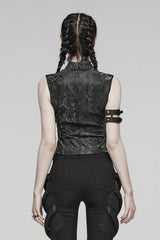 punk rave gothic crop top