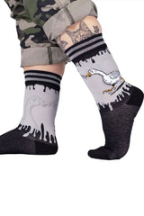 Not-So-Silly Goose Crew Socks from foot clothes