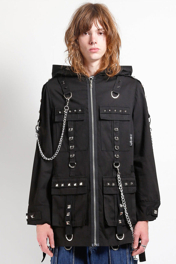 mens oversized street goth hoodie