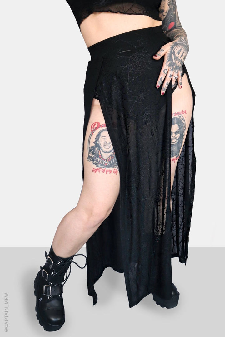 rockabilly halloween skirt