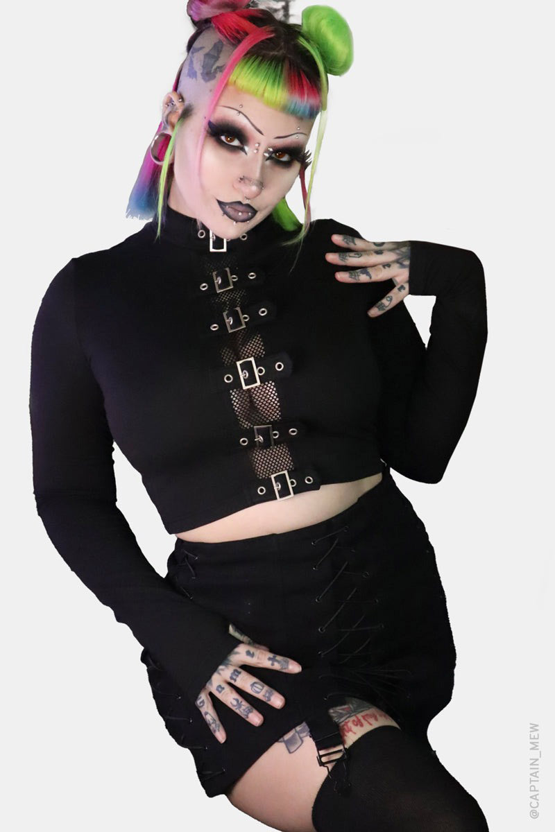 womens long sleeve gothic top