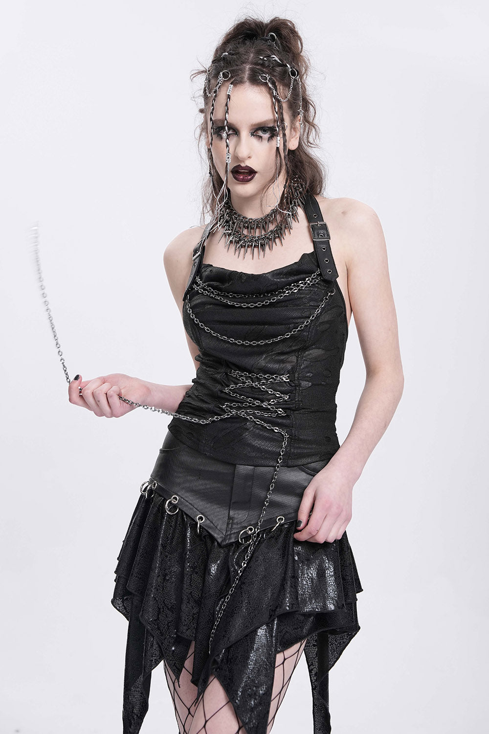 womens ripped apocalyptic  top