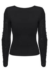 gothic long sleeve grunge top