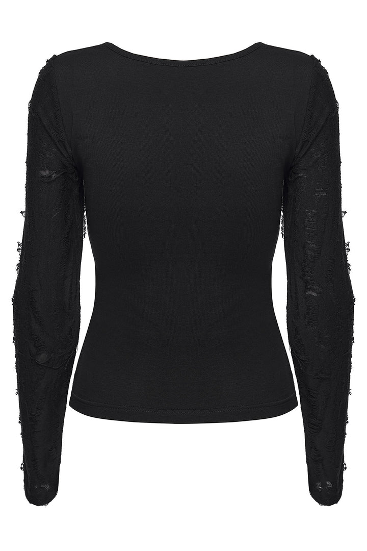 gothic long sleeve grunge top