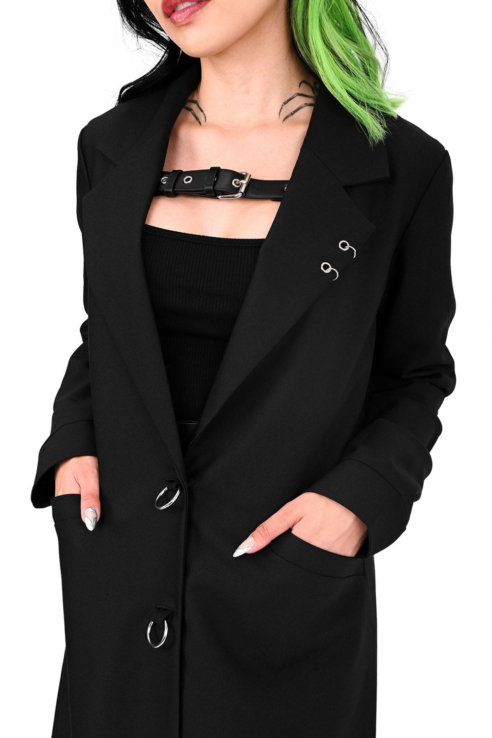 gothic oversized trench coat