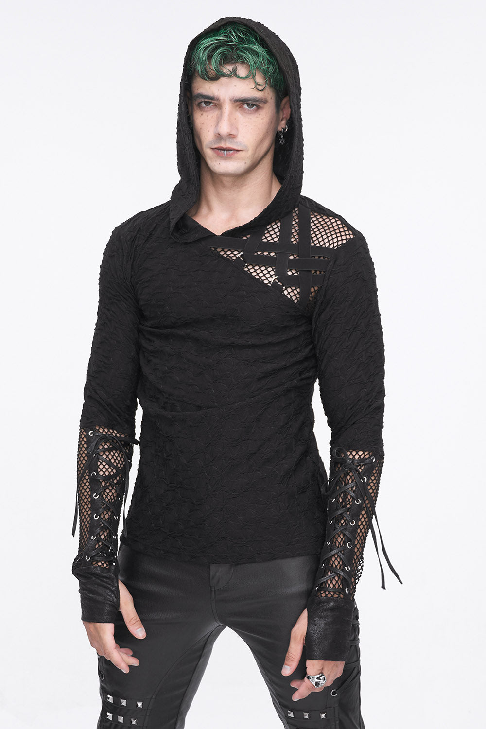 mens hooded tshirt