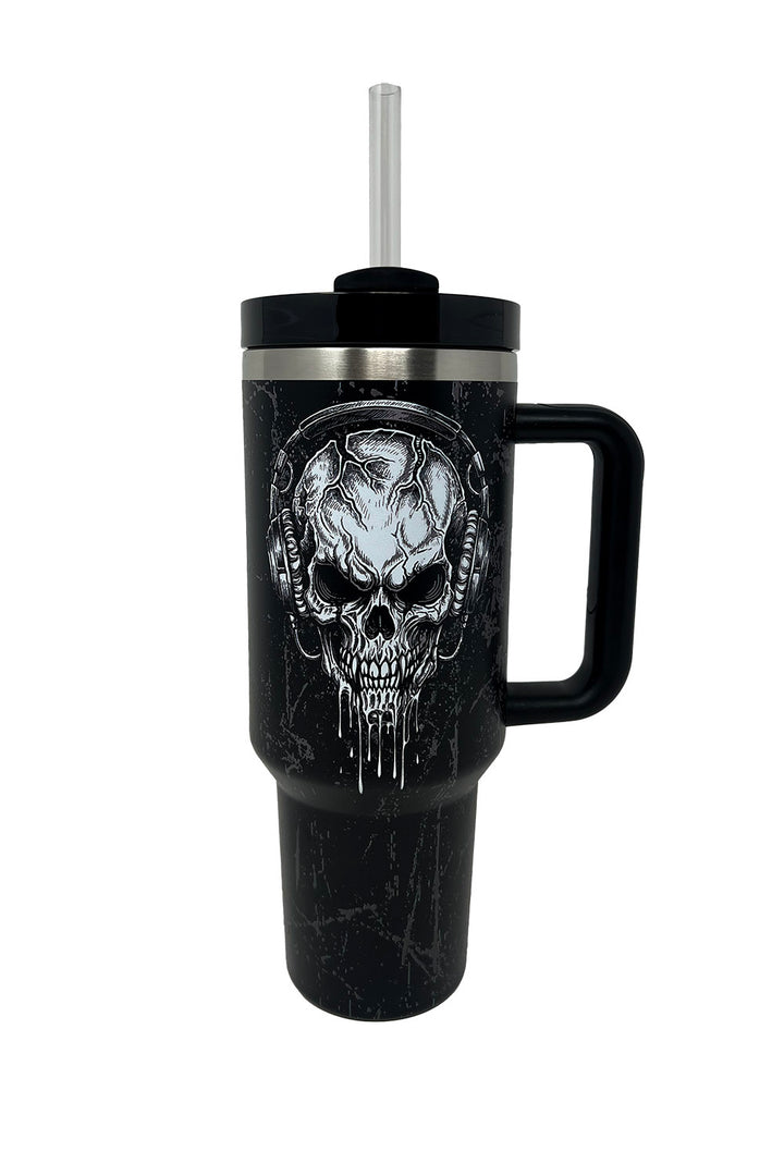 gothic skull tumbler