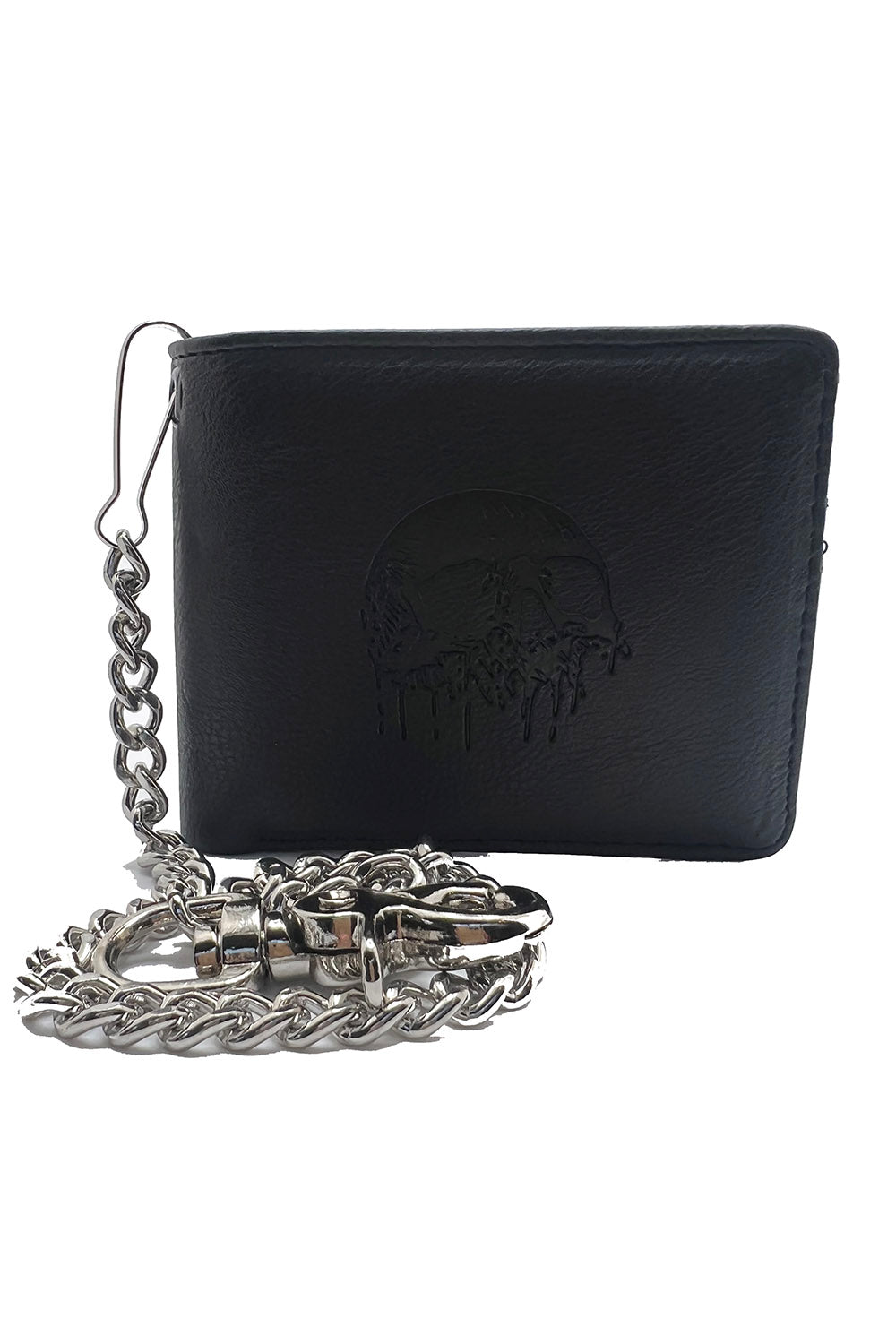 Dripp Wallet Skull Drip Emboss Bifold Wallet w/ Chain – VampireFreaks