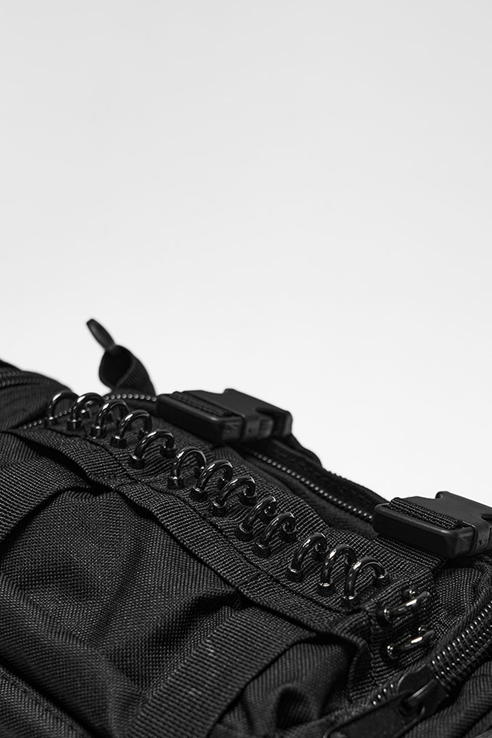 Unisex Cyberpunk Buckle Strap D-ring Waist Bag detail
