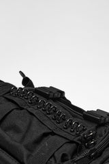 Unisex Cyberpunk Buckle Strap D-ring Waist Bag detail