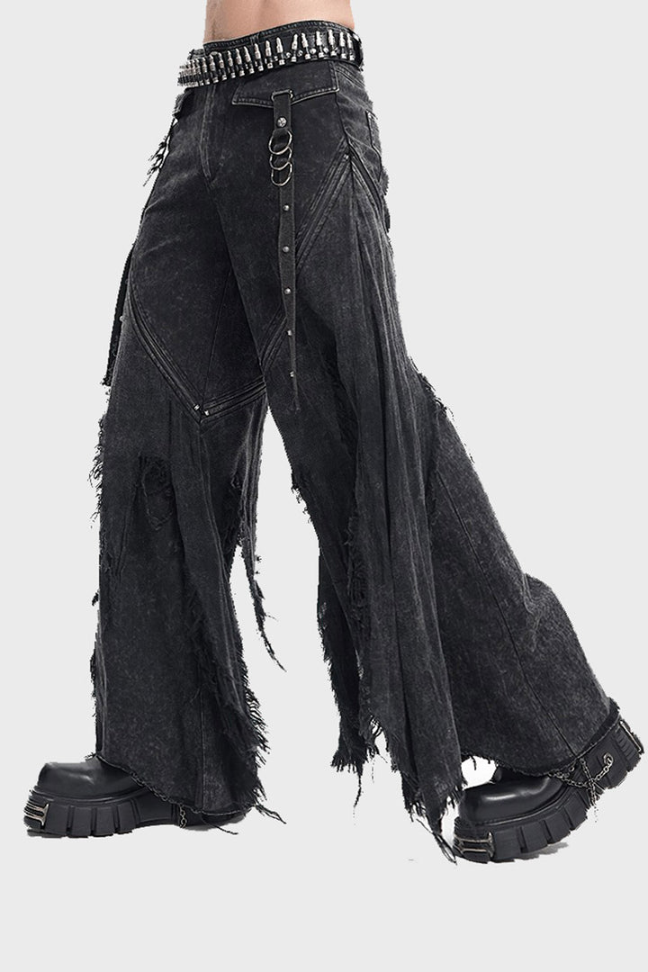 mens tattered large baggy pirate pants
