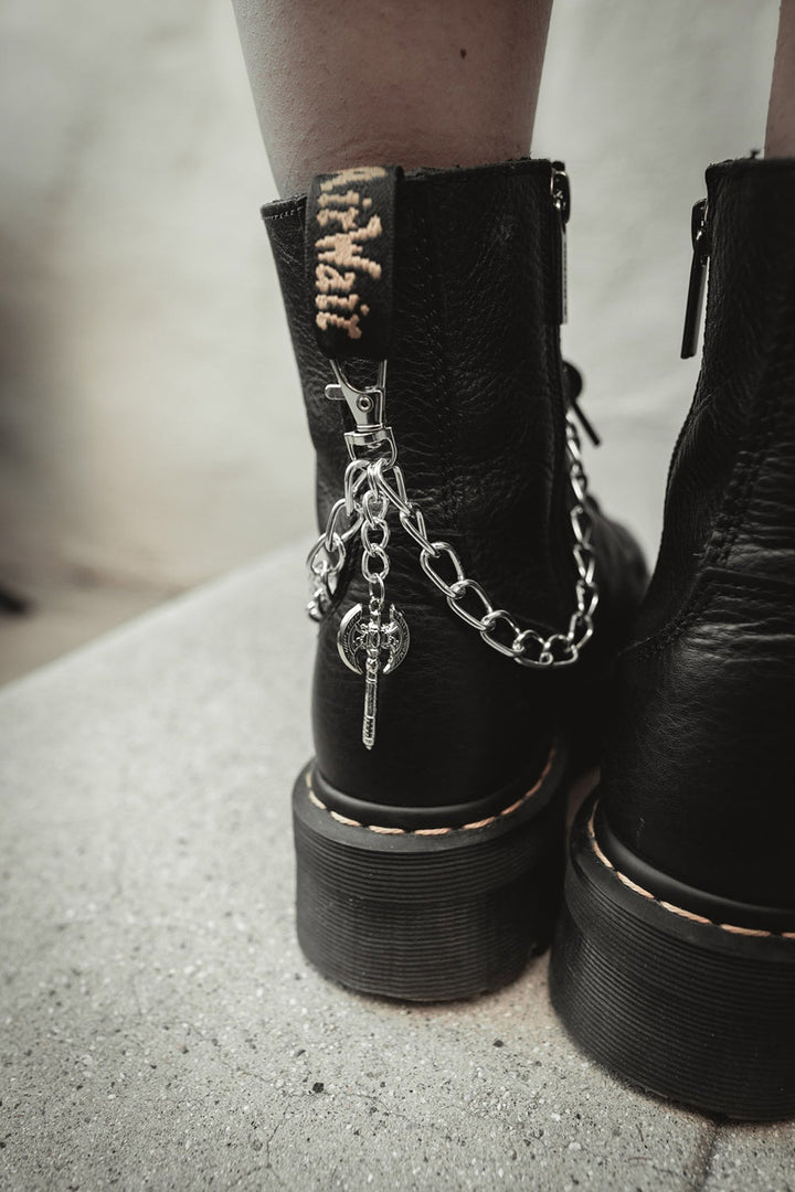 mens punk rock metal chain for boots