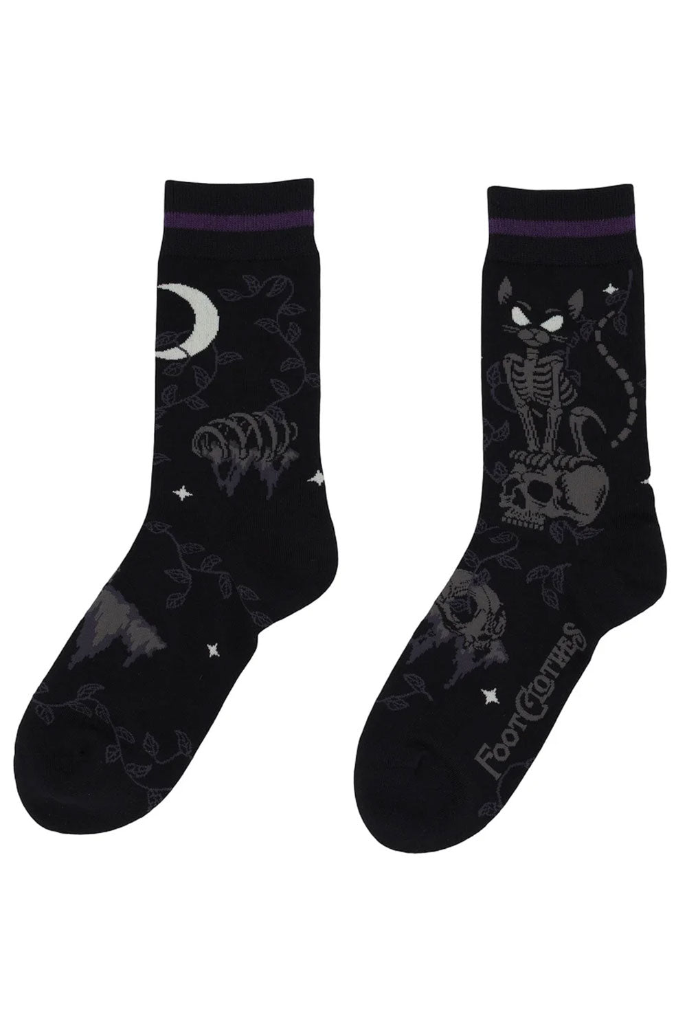 fun mysterious graphic crew socks from foot clothes