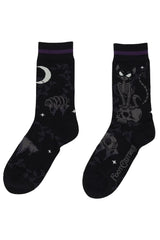 fun mysterious graphic crew socks from foot clothes
