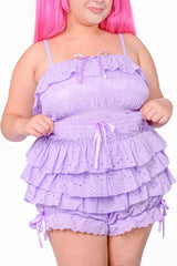 kawaii lavender bloomer shorts