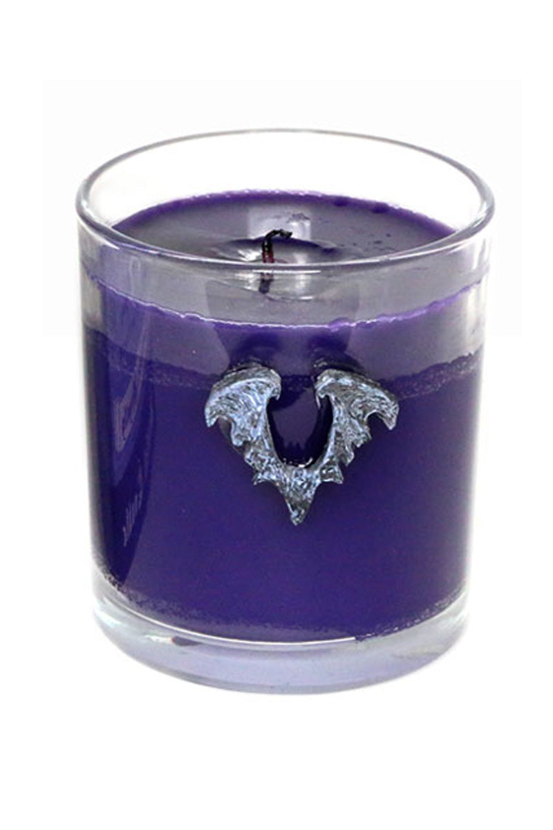 bat candle purple wax
