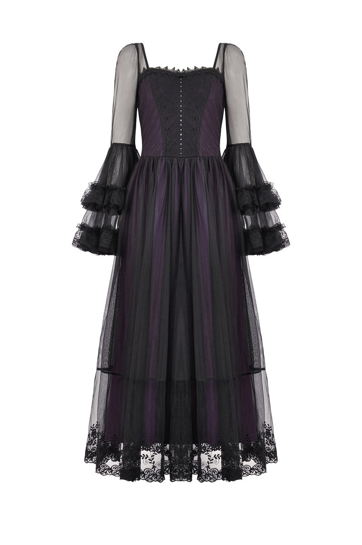 long lace corset dress