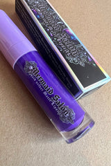 bright purple lipstick