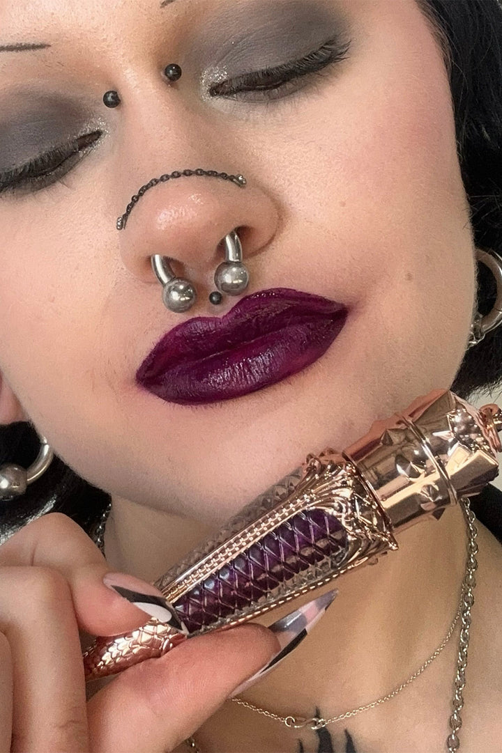 plum purple lip gloss