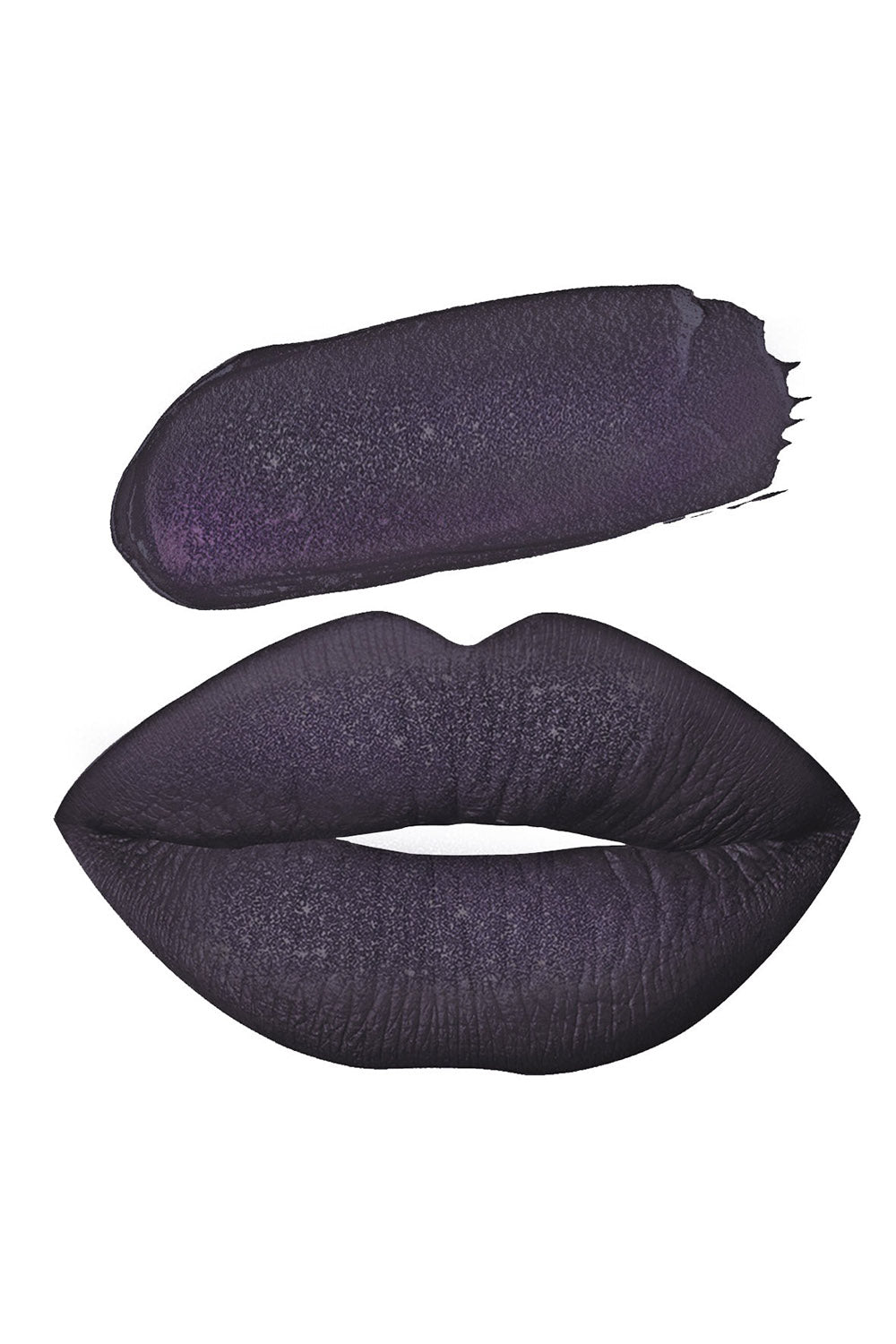 deep purple metallic lipstick