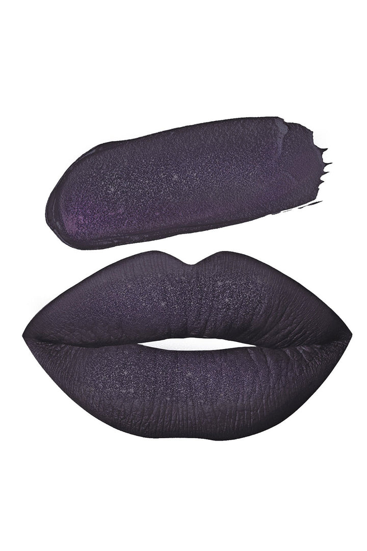 gothic purple lipstick