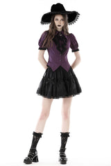 dark academia blouse