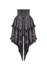 Layered lace goth fashion steampunk skirt