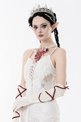 horror halloween bloody pearl necklace