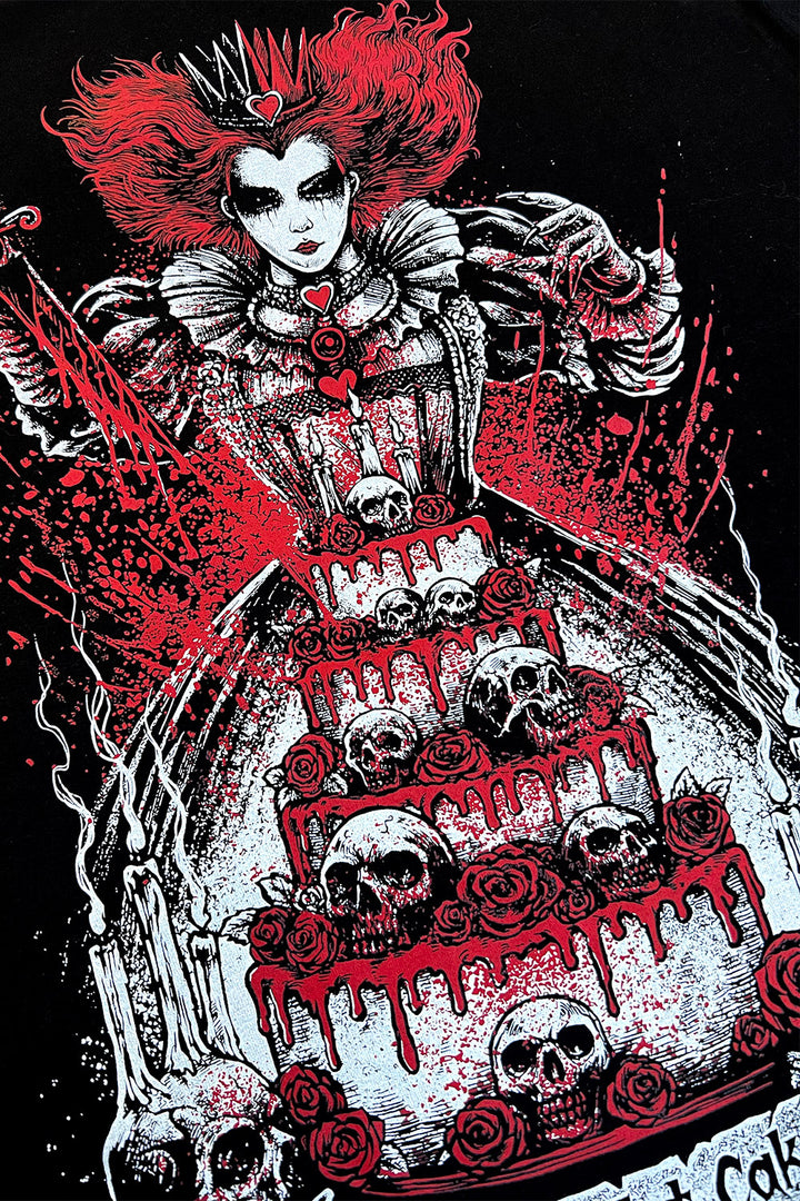 evil queen of hearts dark cotton shirt